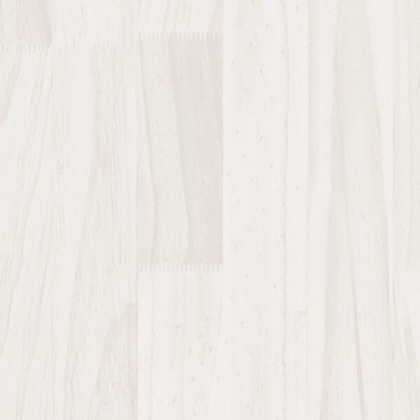 vidaXL Garden Planter White 70x31x70 cm Solid Pinewood