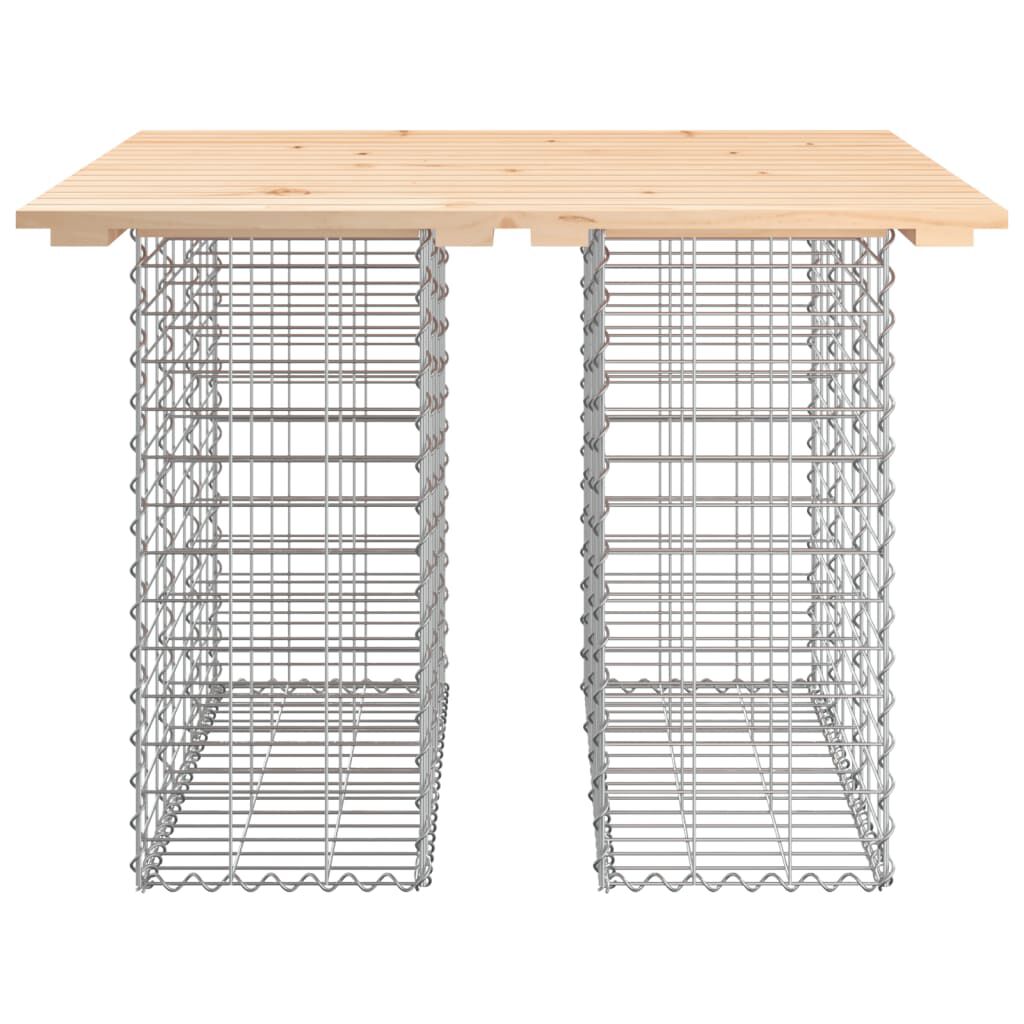 vidaXL Garden Bench Gabion Design 100x102x72 cm Solid Wood Pine