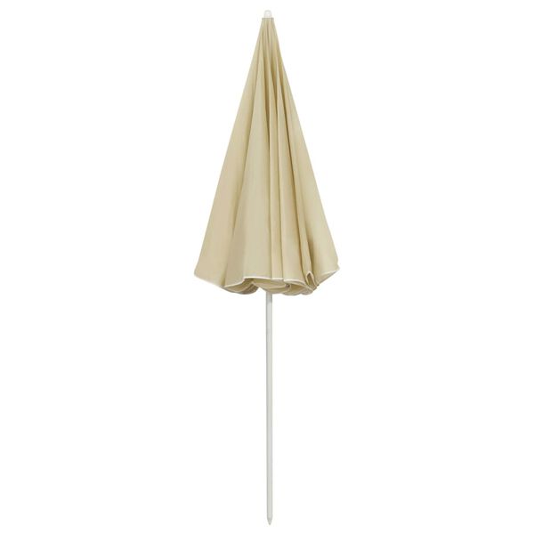vidaXL Beach Parasol Sand Yellow 240 cm