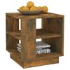 vidaXL Coffee Table Smoked Oak 40x40x43 cm Engineered Wood