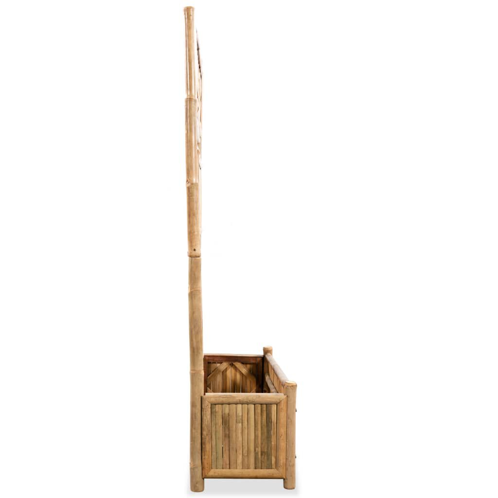 vidaXL Garden Raised Bed with Trellis Bamboo 70 cm