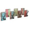vidaXL Coat Rack with 7 Hooks Solid Reclaimed Wood