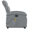 vidaXL Stand up Massage Recliner Chair Light Grey Fabric