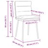 vidaXL Dining Chairs 4 pcs Dark Grey Velvet