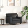 vidaXL Sofa Chair Black 60 cm Faux Leather
