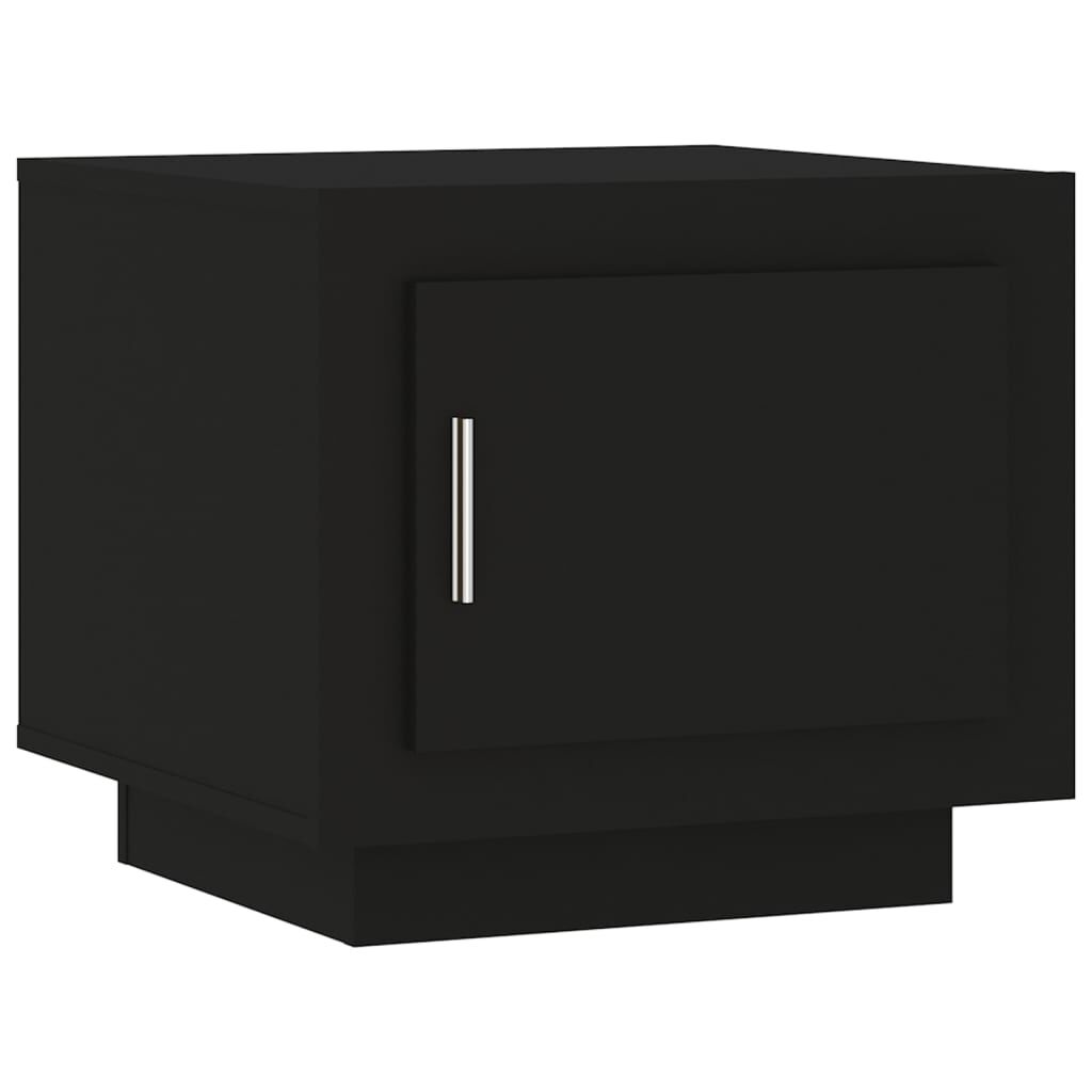 vidaXL Coffee Table Black 51x50x45 cm Engineered Wood