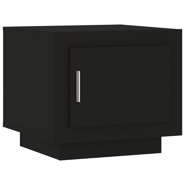 vidaXL Coffee Table Black 51x50x45 cm Engineered Wood