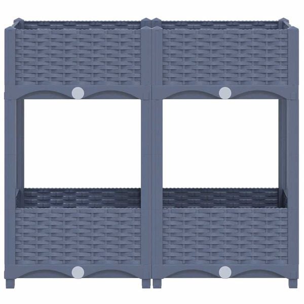 vidaXL Raised Bed 80x40x71 cm Polypropylene