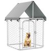 vidaXL Outdoor Dog Kennel with Roof 100x100x150 cm
