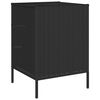 vidaXL Garden Storage Cabinet Black 55x59x80 cm Poly Rattan