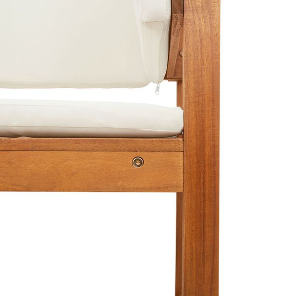 vidaXL Garden Chair Corner with Cushions Solid Wood Acacia