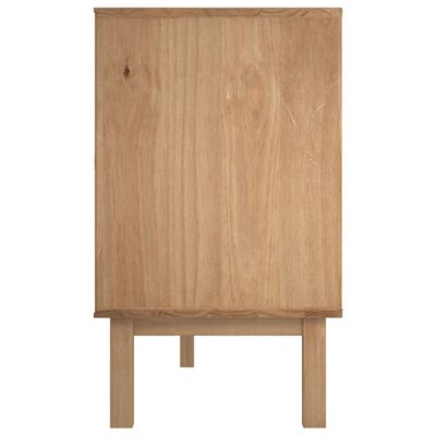 vidaXL Sideboard OTTA Brown and Grey 113.5x43x73 cm Solid Wood Pine