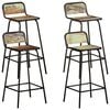 vidaXL Bar Chairs 4 pcs Solid Reclaimed Wood