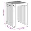 vidaXL Nest of SideTables Stackable 3 pcs Brown 33 x 44.5 x 51 cm