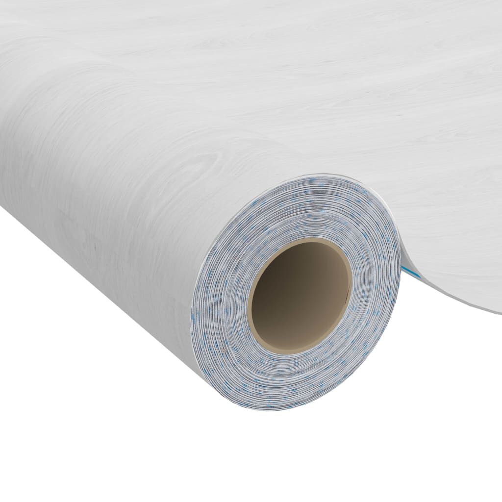 vidaXL Self-adhesive Furniture Film White Wood 500x90 cm PVC