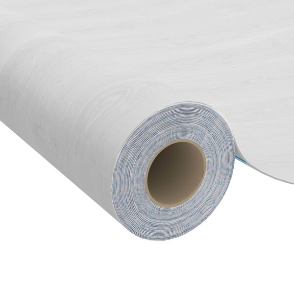 vidaXL Self-adhesive Furniture Film White Wood 500x90 cm PVC
