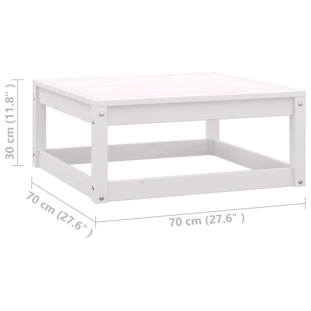 vidaXL Garden Footstools with Cushions 2 pcs Solid Wood Pine