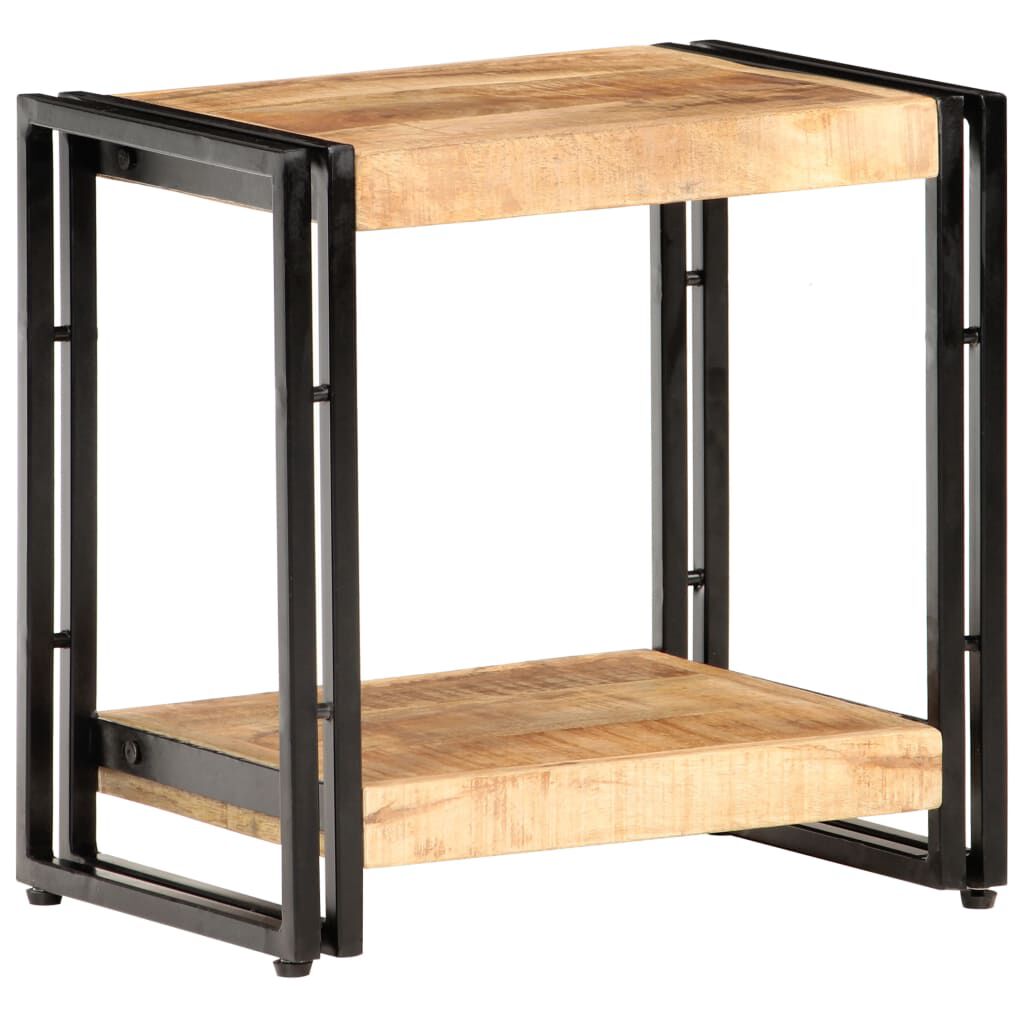 vidaXL Side Table 40x30x40 cm Rough Mango Wood