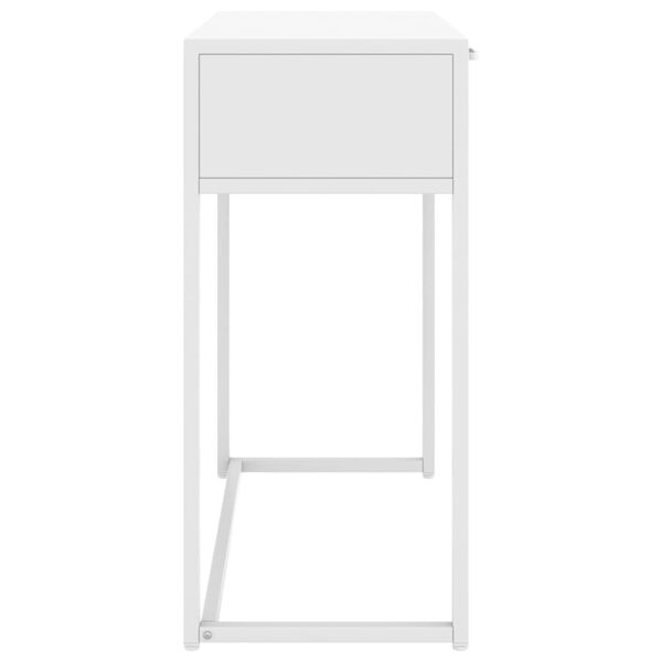 vidaXL Console Table White 72x35x75 cm Steel