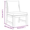 vidaXL 7 Piece Garden Dining Set with Cushions Solid Wood Acacia