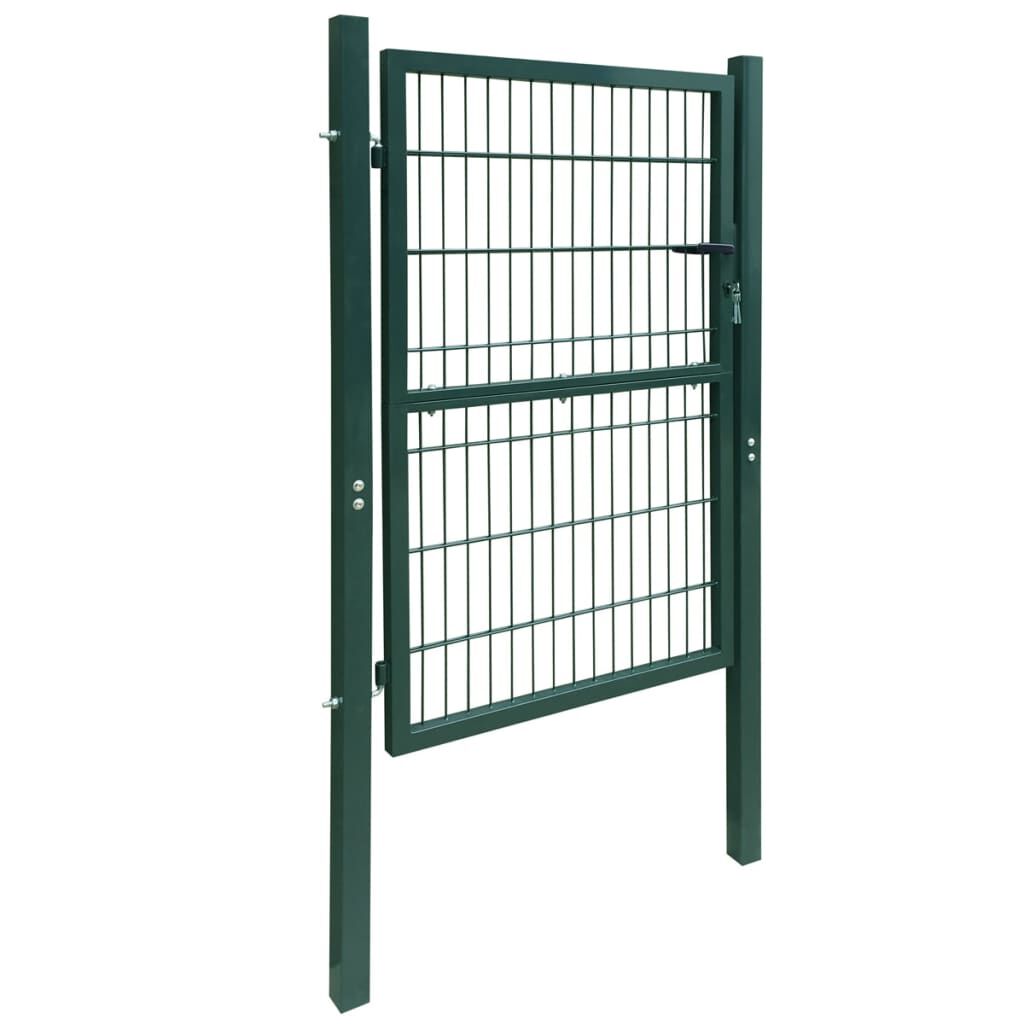 vidaXL 2D Fence Gate (Single) Green 106 x 170 cm