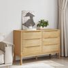 vidaXL Chest of Drawers FLORO Wax Brown Solid Wood Pine