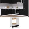 vidaXL Oven Cabinet Lyon Black 60x46x81.5 cm Engineered Wood