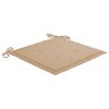 vidaXL Garden Chairs 4 pcs with Cushions Solid Teak Wood