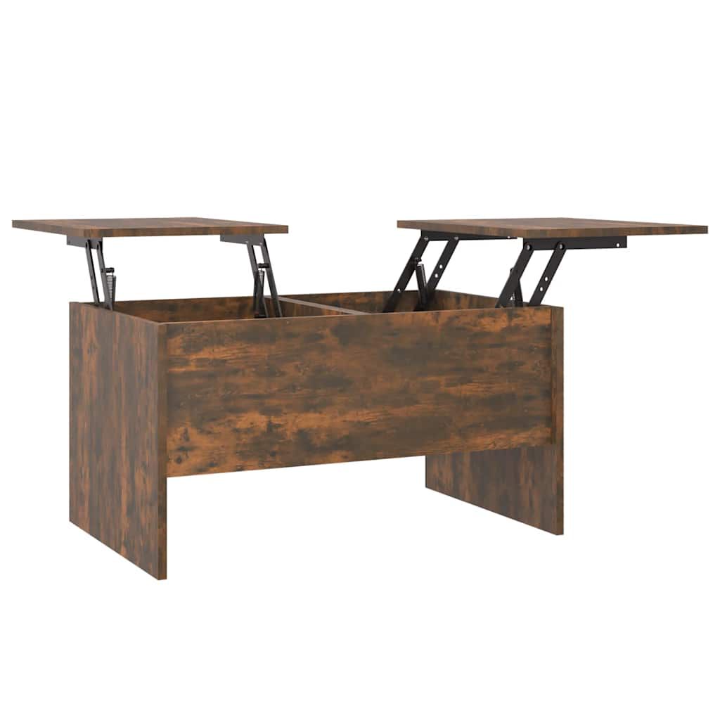 vidaXL Coffee Table Smoked Oak 80x50x42.5 cm Engineered Wood