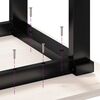 vidaXL Dining Table Legs O-Frame 60x50x73 cm Steel