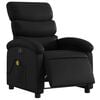 vidaXL Electric Massage Recliner Chair Black Faux Leather
