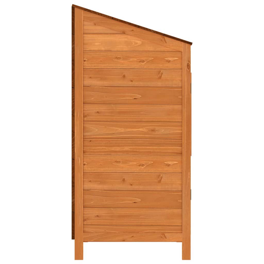 vidaXL Garden Shed Brown 55x52x112 cm Solid Wood Fir