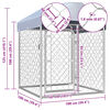vidaXL Outdoor Dog Kennel with Roof 100x100x125 cm