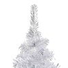 vidaXL Artificial Pre-lit Christmas Tree with Ball Set Silver 210 cm PET