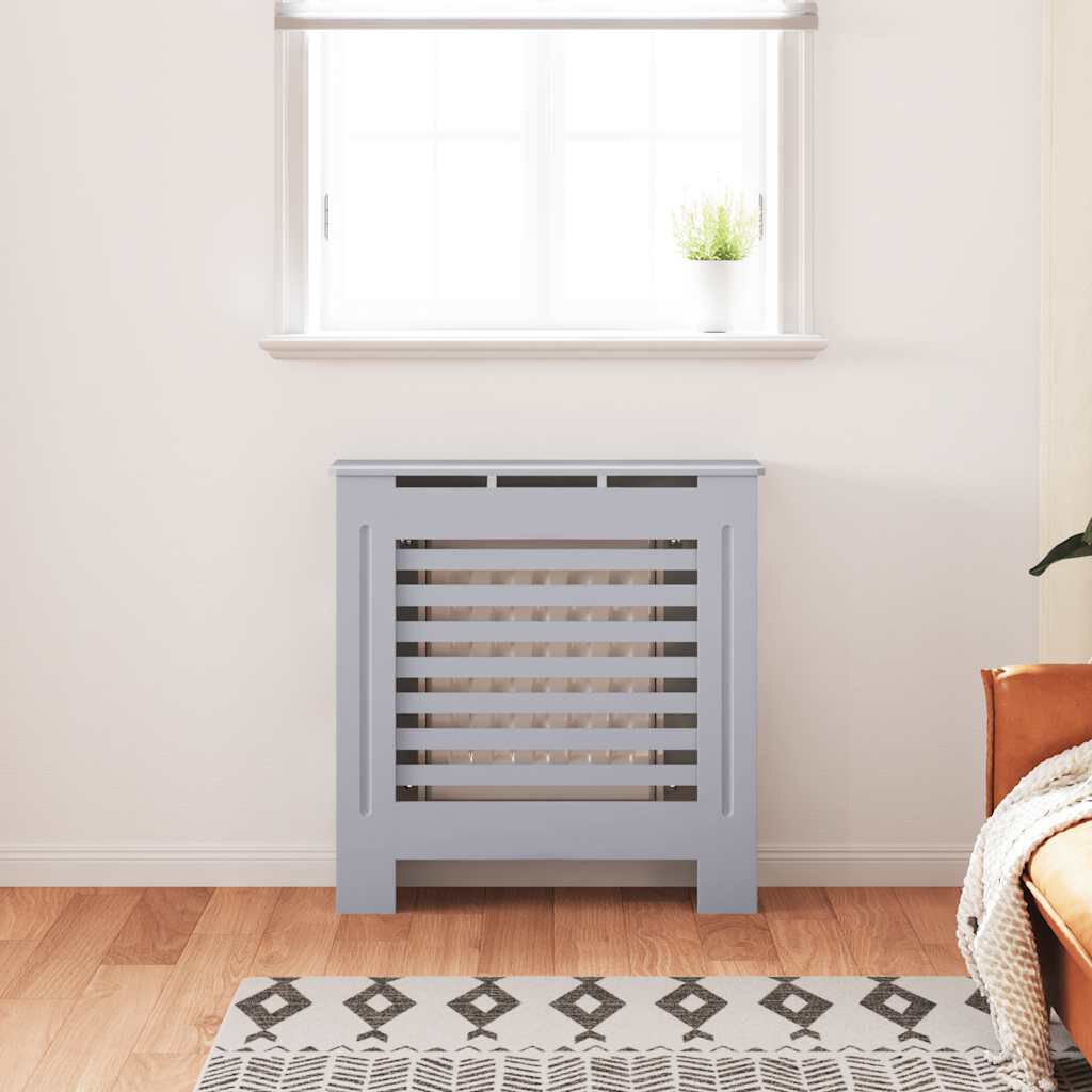 vidaXL MDF Radiator Cover Grey 78 cm