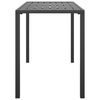 vidaXL Garden Dining Table Anthracite 110x54x70 cm Steel