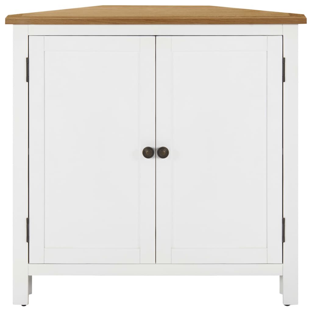 vidaXL Corner Cabinet 80x33.5x78 cm Solid Oak Wood