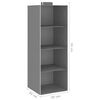 vidaXL Hanging Closet Organisers 2 pcs with 4 Shelves Fabric