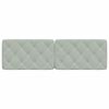 vidaXL Headboard Cushion Light Grey 152 cm Velvet