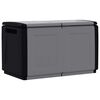 vidaXL Garden Storage Box 96x53x57 cm 230 L Dark Grey and Black