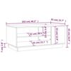 vidaXL Coffee Table White 102x55x43 cm Engineered Wood