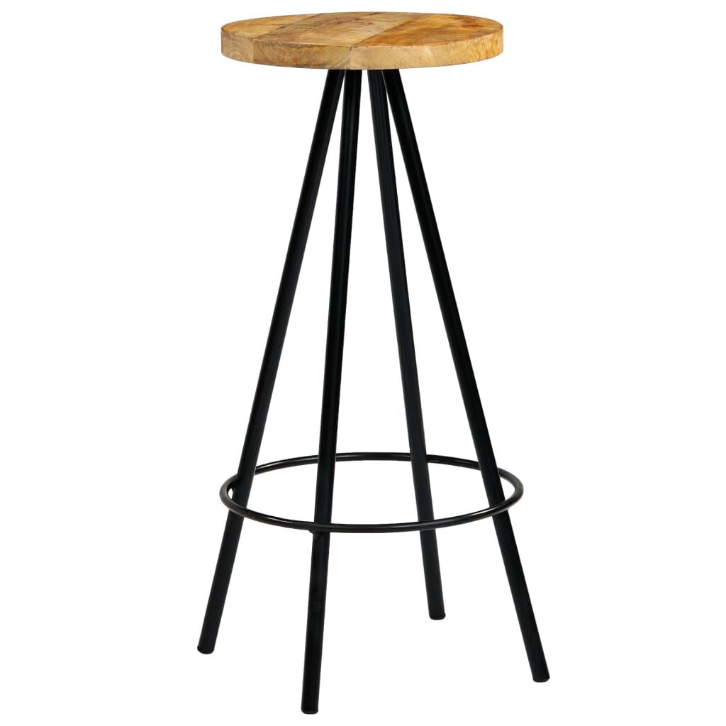 vidaXL Bar Chairs 2 pcs Solid Mango Wood