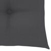 vidaXL Batavia Chairs 2 pcs with Anthracite Cushions Solid Teak Wood