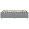 vidaXL Bed Frame without Mattress Light Grey Full Fabric