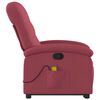 vidaXL Stand up Massage Recliner Chair Wine Red Fabric