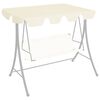 vidaXL Replacement Canopy for Garden Swing Cream 150/130x105/70 cm