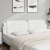 vidaXL Headboard Cushion "Zadar" White 193 cm Faux Leather