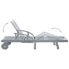 vidaXL Garden Sun Lounger Grey Solid Acacia Wood