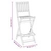 vidaXL 3 Piece Outdoor Bar Set Solid Wood Acacia
