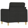 vidaXL Sofa Chair Black 60 cm Fabric